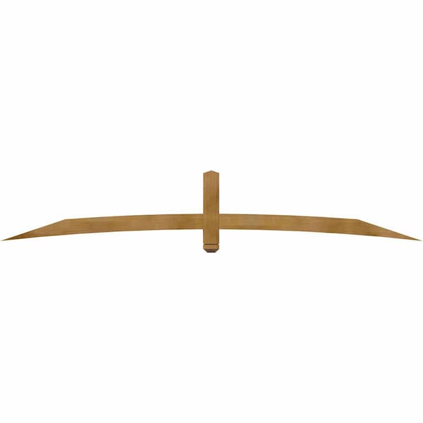 Ekena Millwork Bellingham Rough Sawn Timber Gable Bracket, Western Red Cedar, 108"W x 18"H x 4"D x 4"F, 4/12 Pitch GBW108X18X0404BEL00RWR - main